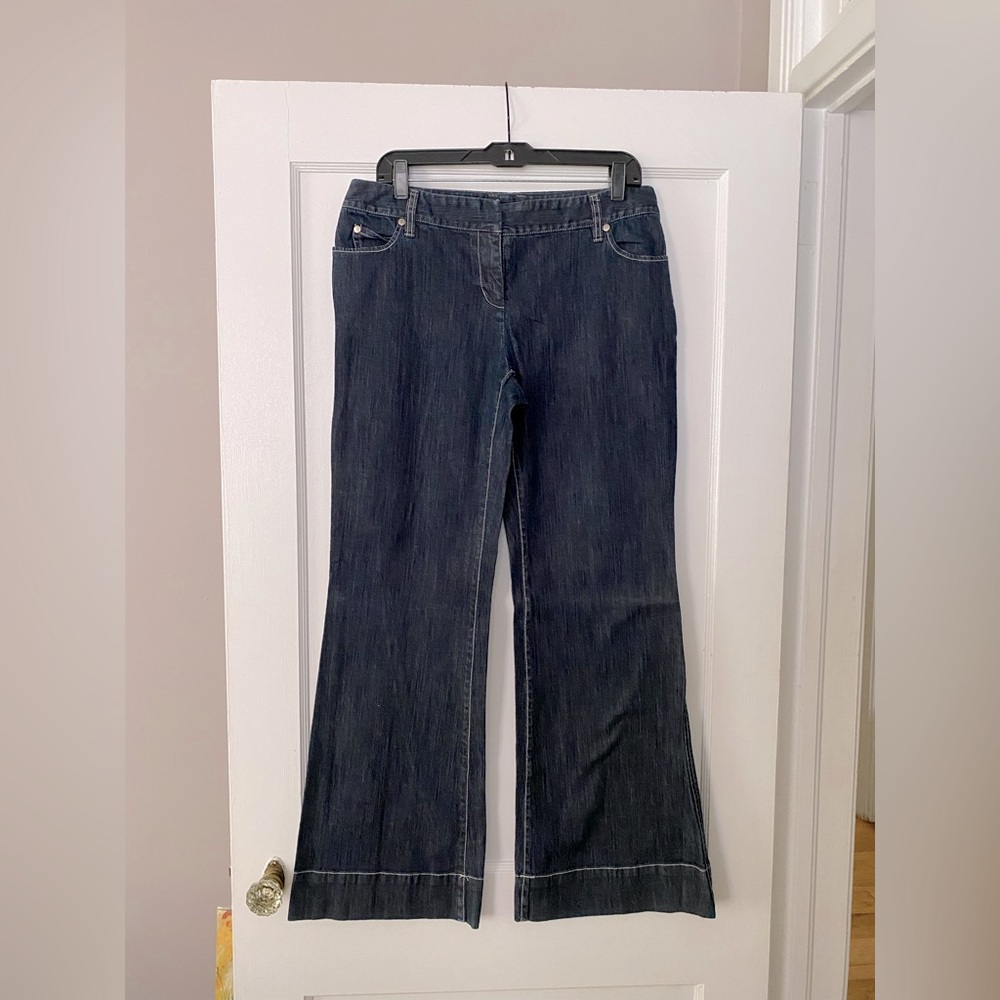 INC Dark Denim Stretchy Flare Jeans Size 10. Excellent Condition.